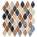 Andova Tiles SAMPLE Plume 225 x 125 Glass Novelty Mosaic Wall Tile SAM-ANDPLU513